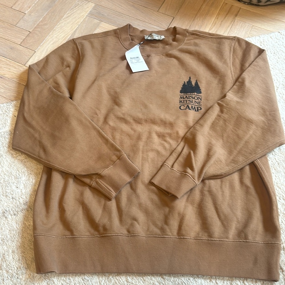 Maison Kitsune Camp Crewneck Large
